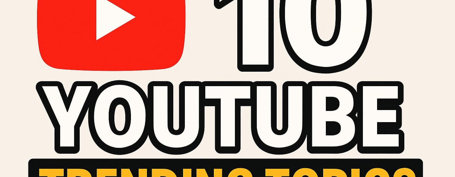 top 10 you tube trending topic